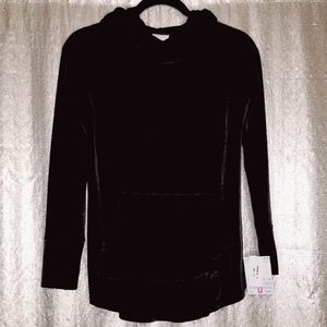 LuLaRoe BNWT S Amber hoodie - black velvet! 🖤
